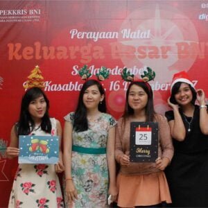 Backdrop Photobooth Natal Tahun Baru Jogja