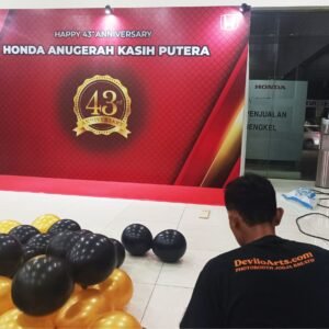 Backdrop Photobooth Anniversary Jogja